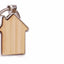 Breloc gravabil casa lemn+metal KO1148S129 - Green Print