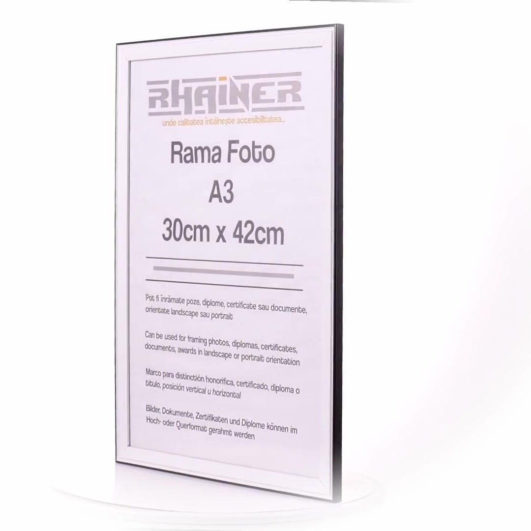 Rama foto Barcelona alb+negru A3 FP0941A319 - Green Print