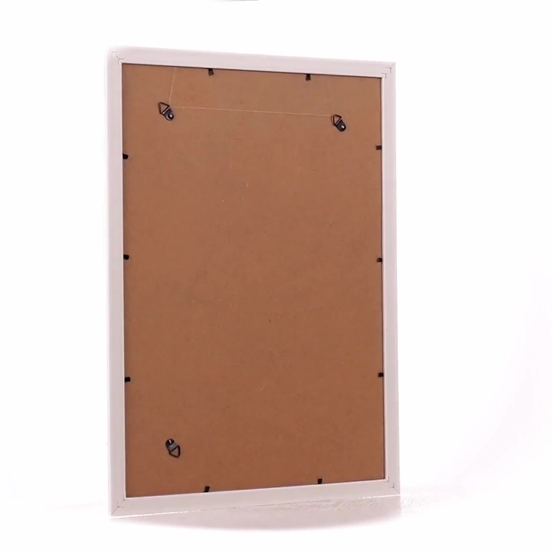 Merida white+gold photo frame A3