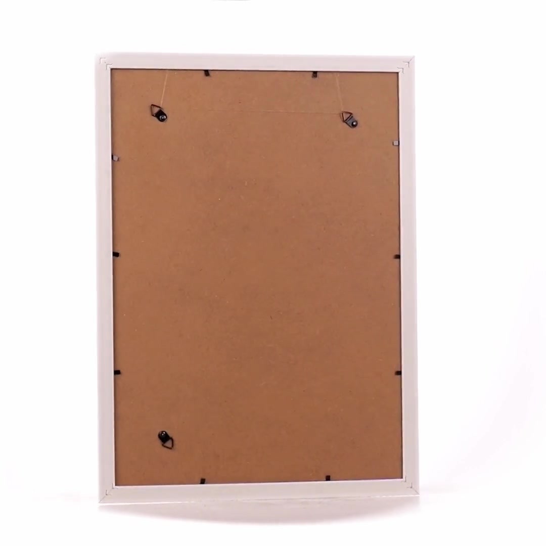 Merida white+gold photo frame A3