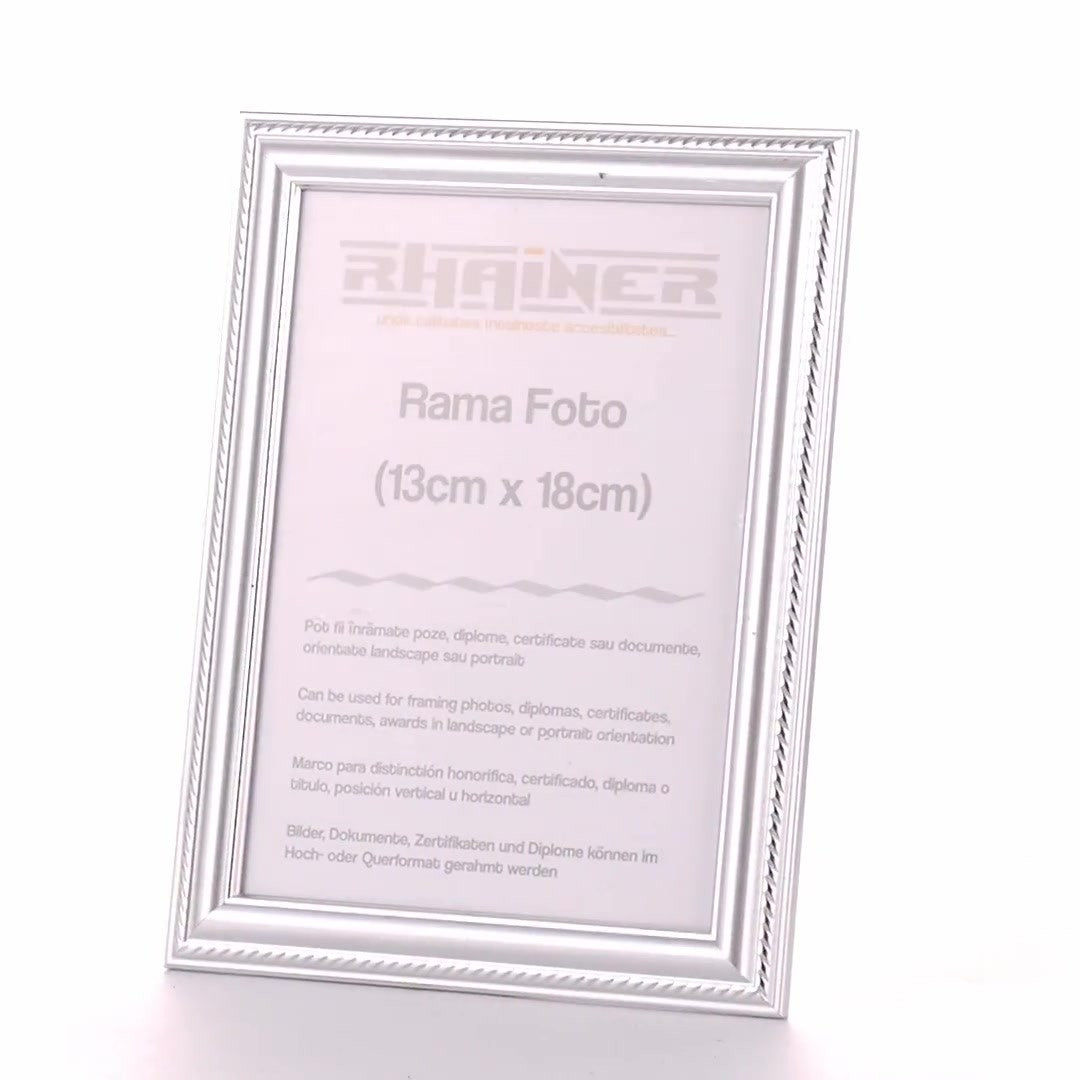 Rama foto Athos argintiu 13x18