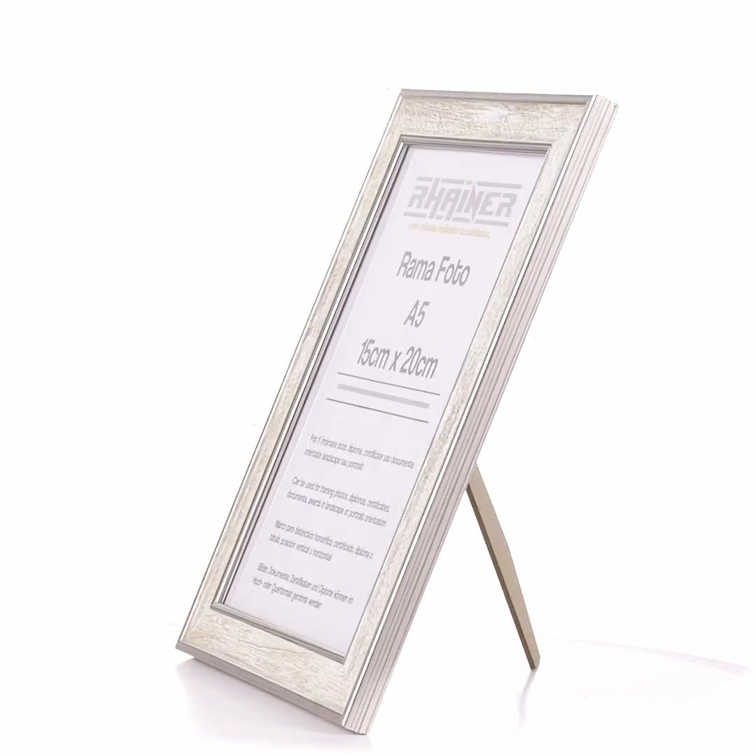 Silver Porto photo frame A5