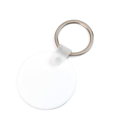 Breloc sublimabil din plastic rotund