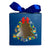 Cutie cani Craciun cu funda albastra
