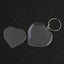 Breloc plastic insertie foto Inima - set 100 buc