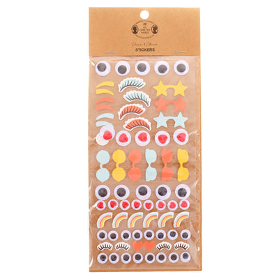 Pachet stickere Googly Eyes - set 69 buc