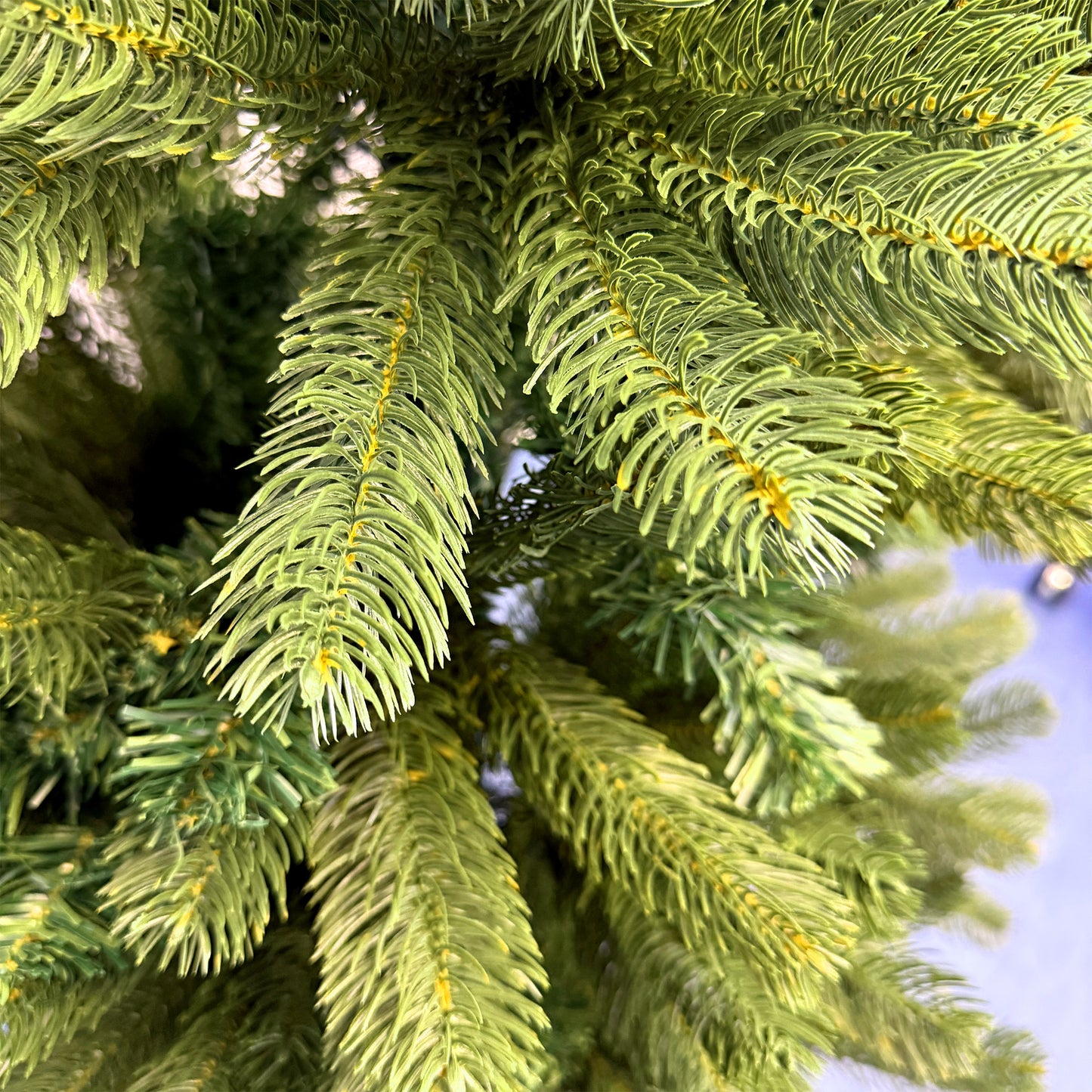 Realistic artificial Christmas fir with metal stand - Spruce