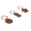 Breloc metalic gravabil Cupru - ROTUND