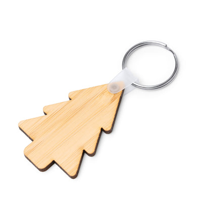 Wooden keychain in the shape of a TREE