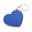 Leather keychain with heart photo insert