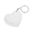 Leather keychain with heart photo insert