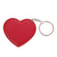 Leather keychain with heart photo insert