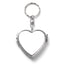 Metal pocket mirror keychain Sublimation - HEART-SHAPED