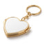Metal pocket mirror keychain Sublimation - HEART-SHAPED