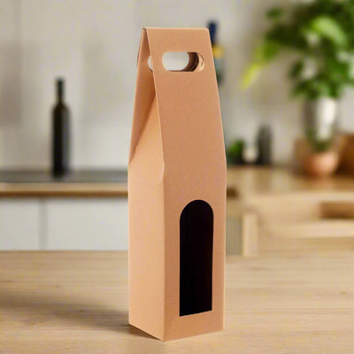 Cardboard box for wine bottle