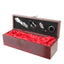 Premium wooden gift box with wine accessories