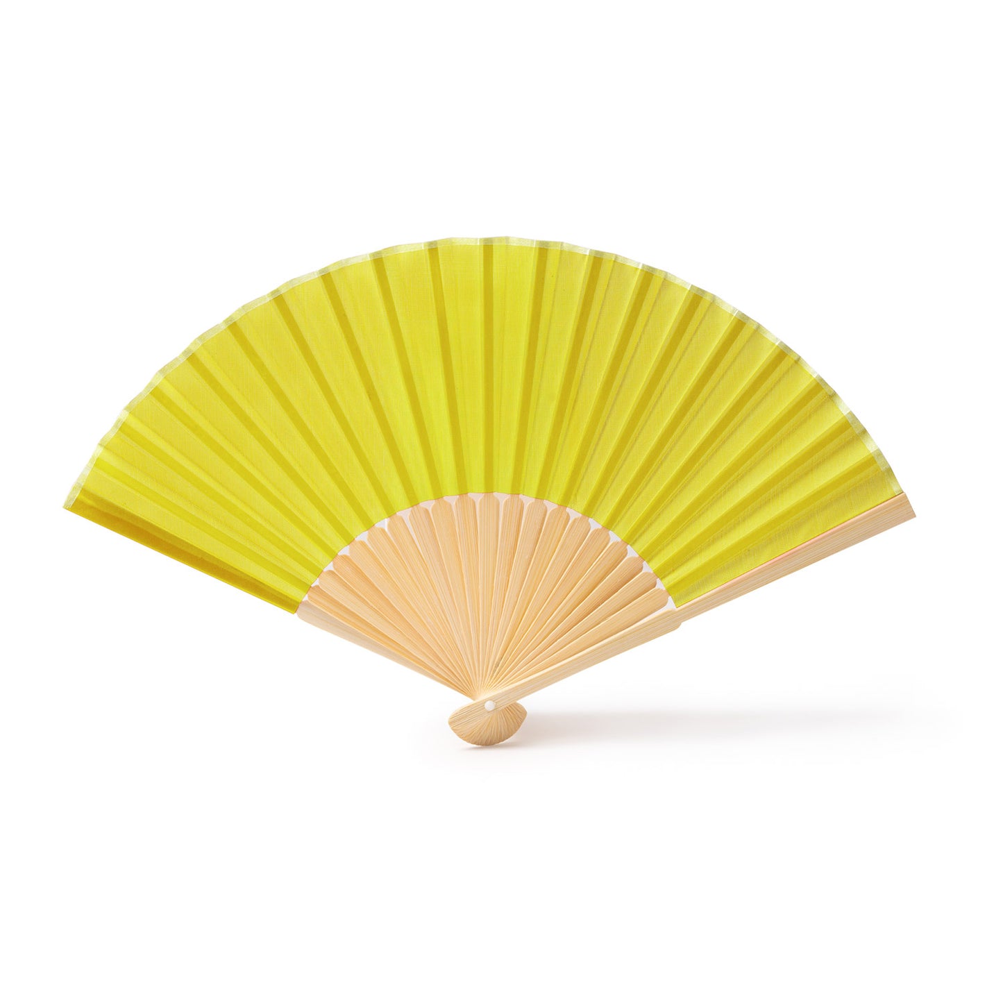 Evantai promotional din lemn si textil FN1617S103 - Green Print