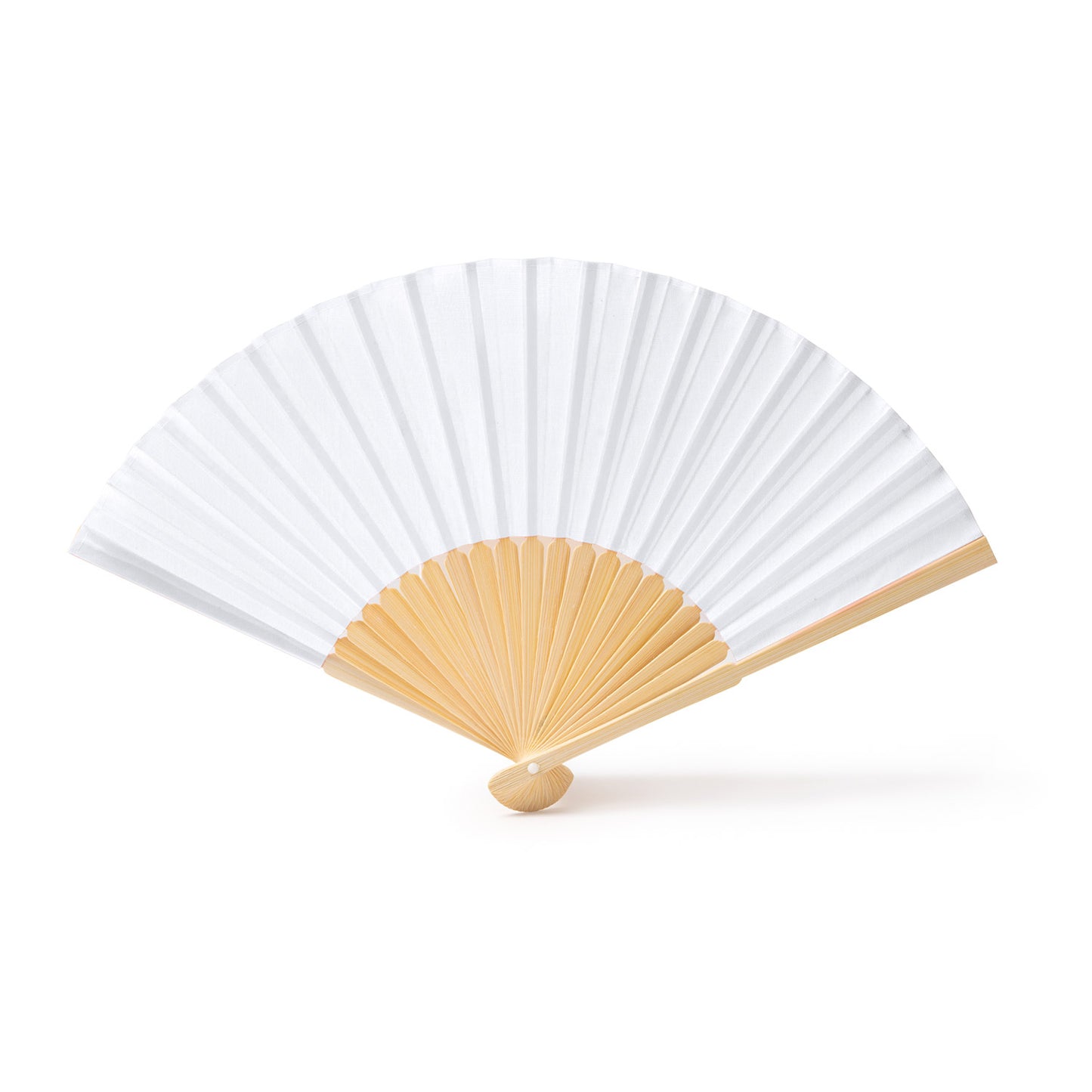 Evantai promotional din lemn si textil FN1617S101 - Green Print