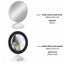 Oglinda magica cu insertie foto si lumina LED - ROTUND MM101244 - Green Print