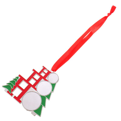 Ornament metalic de brad HOHOHO