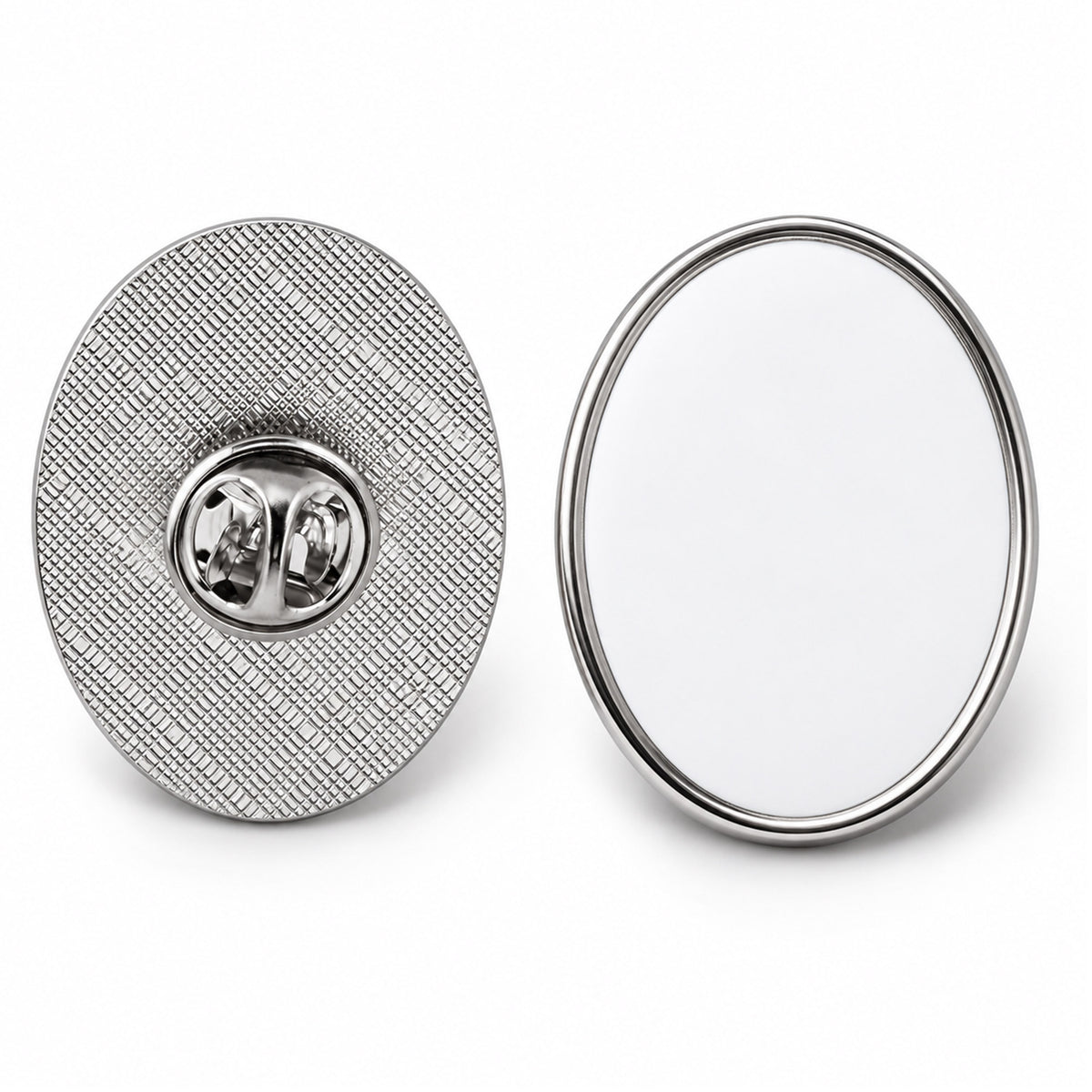 Pin metalic sublimabil OVAL MXZ2522T - Green Print