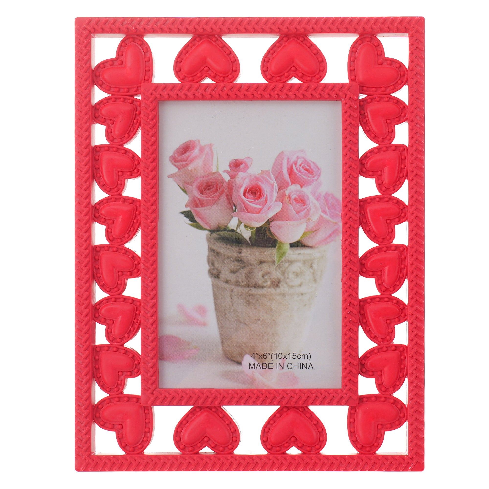 Rama foto decorativa inima rosie 10x15 – Green Print