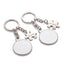 Set 2 brelocuri metalice sublimabile Cuplu Puzzle