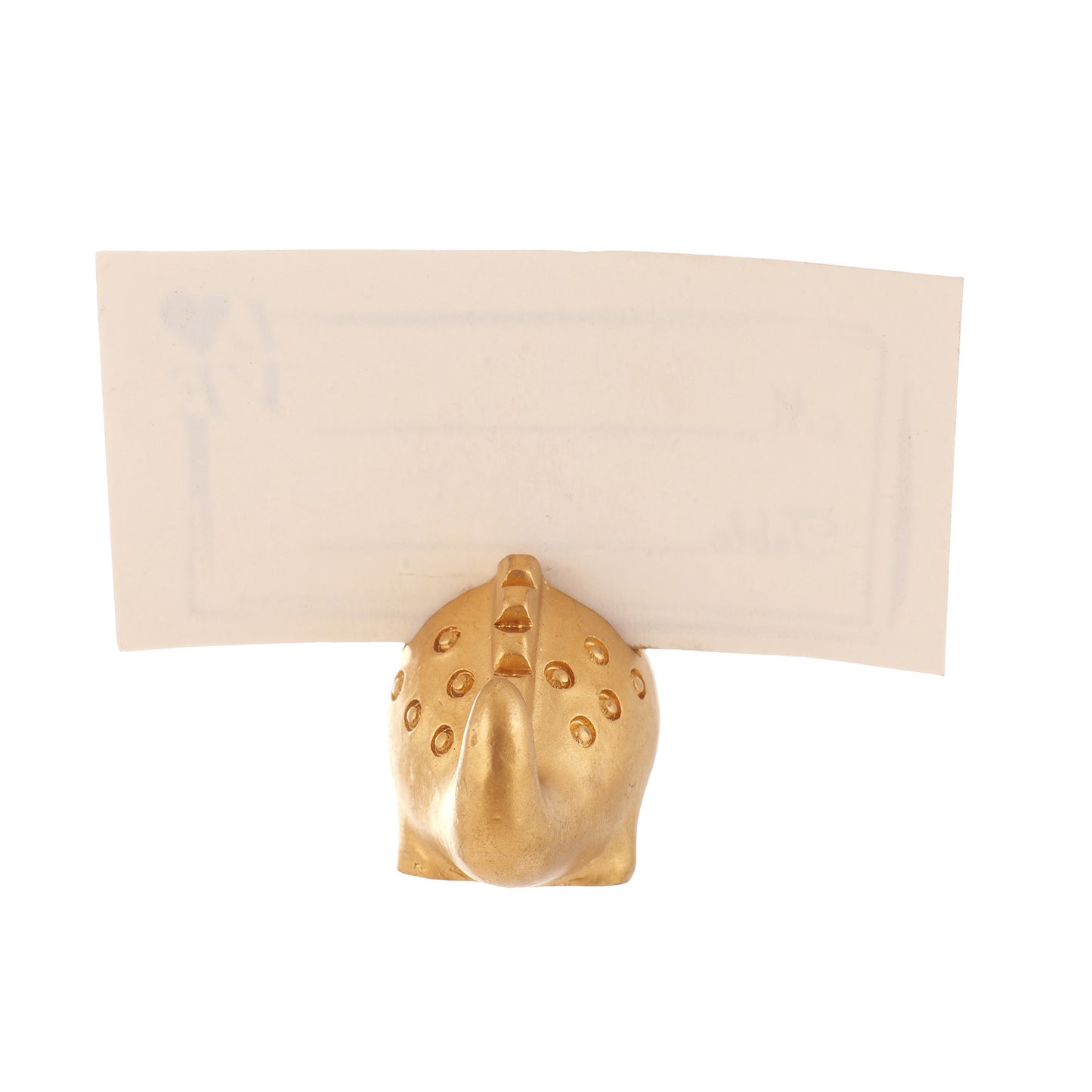 Metal support for table numbers and place cards - DINOSAUR2