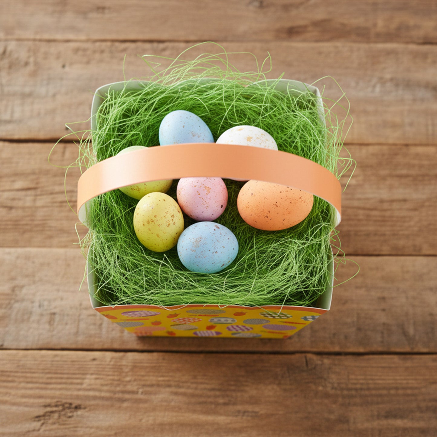 Великденска кошница - Цветни яйца