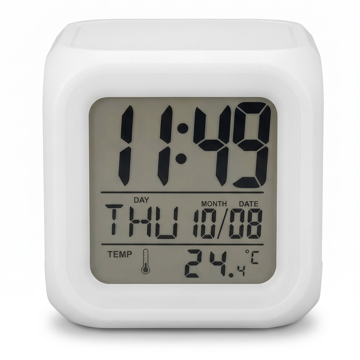 Ceas digital  cu alarma si lumina de veghe Sublimabil - CUB