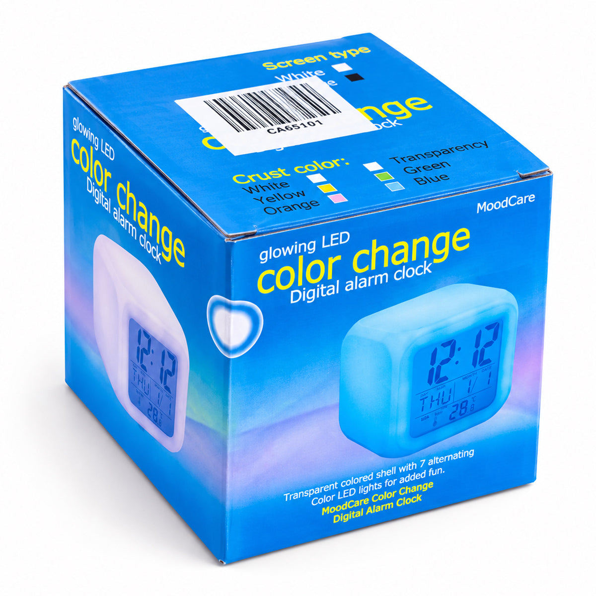 Ceas digital  cu alarma si lumina de veghe Sublimabil - CUB