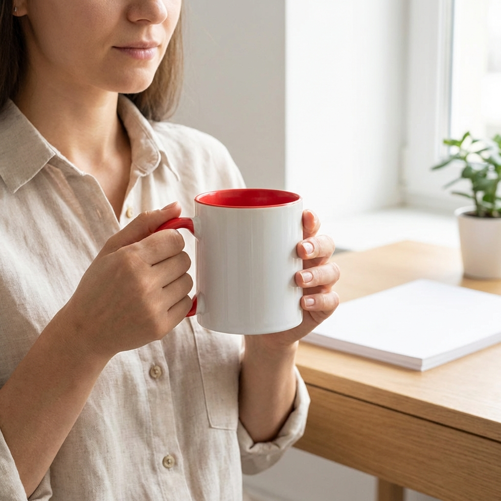 Cana maner interior rosu + cutie individuala