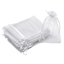 Saculeti organza cu snur satin 9x12cm - set 100 buc SCORG912-alb - Green Print