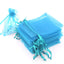 Saculeti organza cu snur satin 9x12cm - set 100 buc SCORG912-trc - Green Print